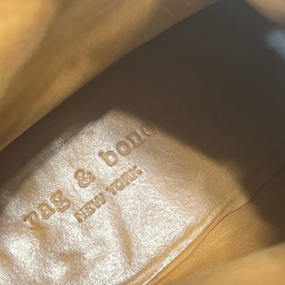 Rag & Bone Black suede lace up high heel platform mallory boots size 8 - Picture 14 of 17